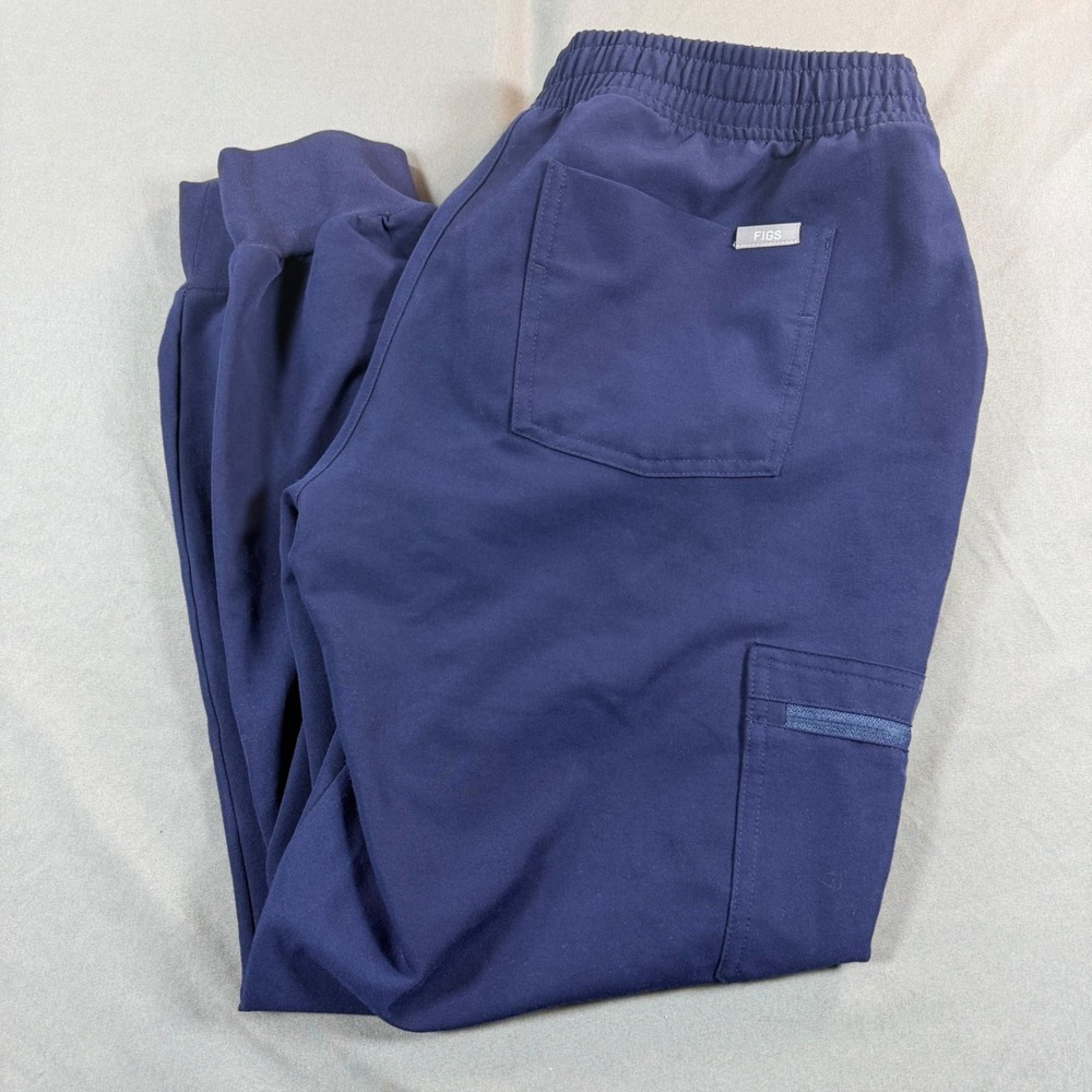 Figs Technical Collection Navy Blue Maternity Jogger Scrub Pants Size Medium M/P
